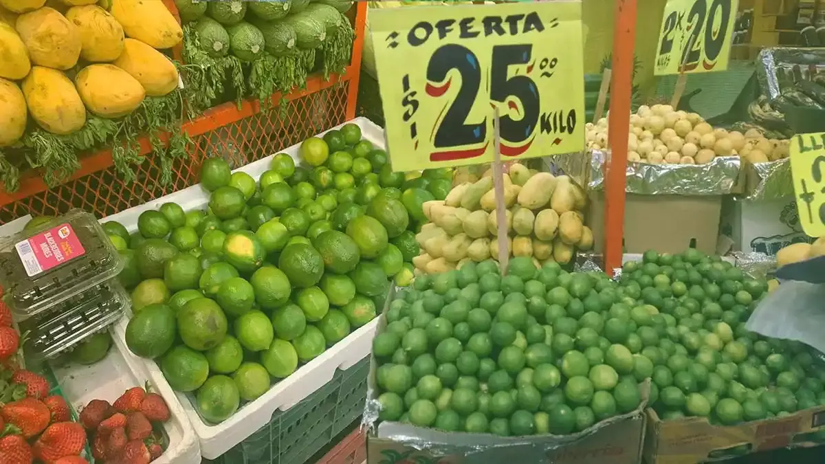 Precio del limón en Puebla.