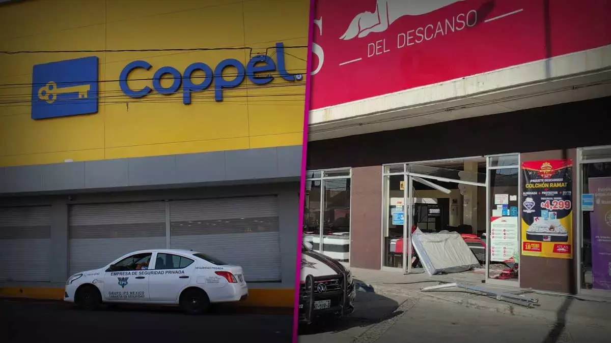Robos en Coppel y Atlas.