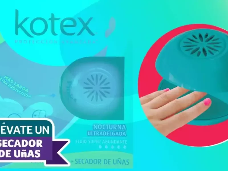 Producto promocional de Kotex.