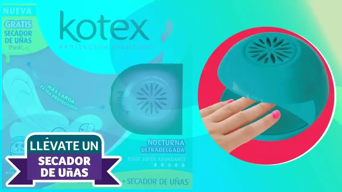 Producto promocional de Kotex.