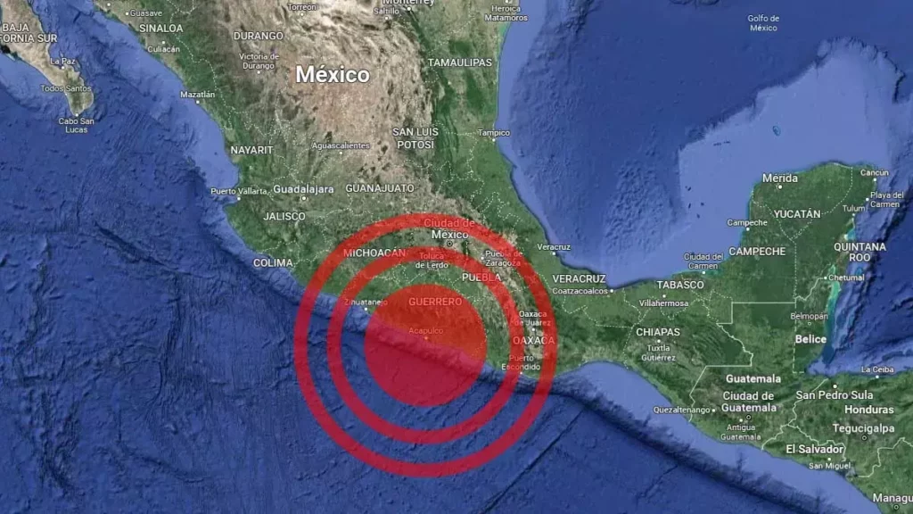 Sismo en Acapulco, Guerrero.