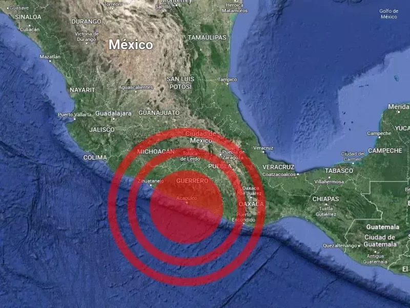 Sismo en Acapulco, Guerrero.