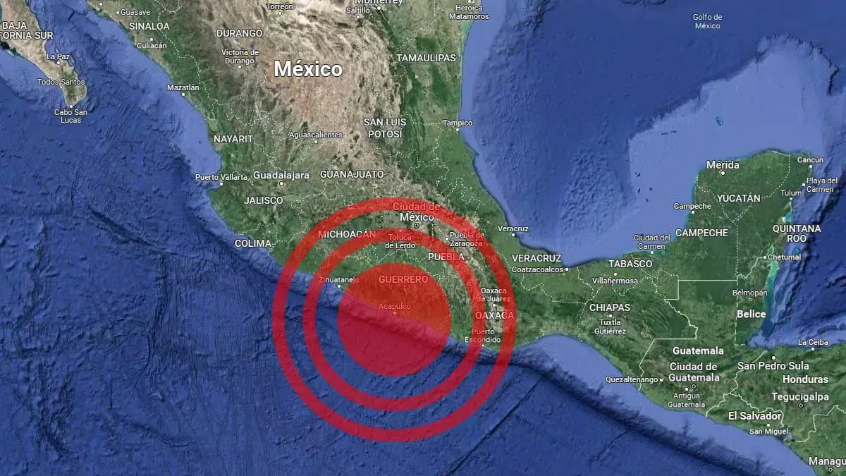 Sismo en Acapulco, Guerrero.