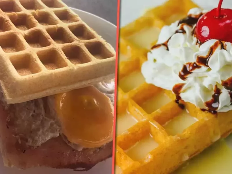 Waffles en Puebla.