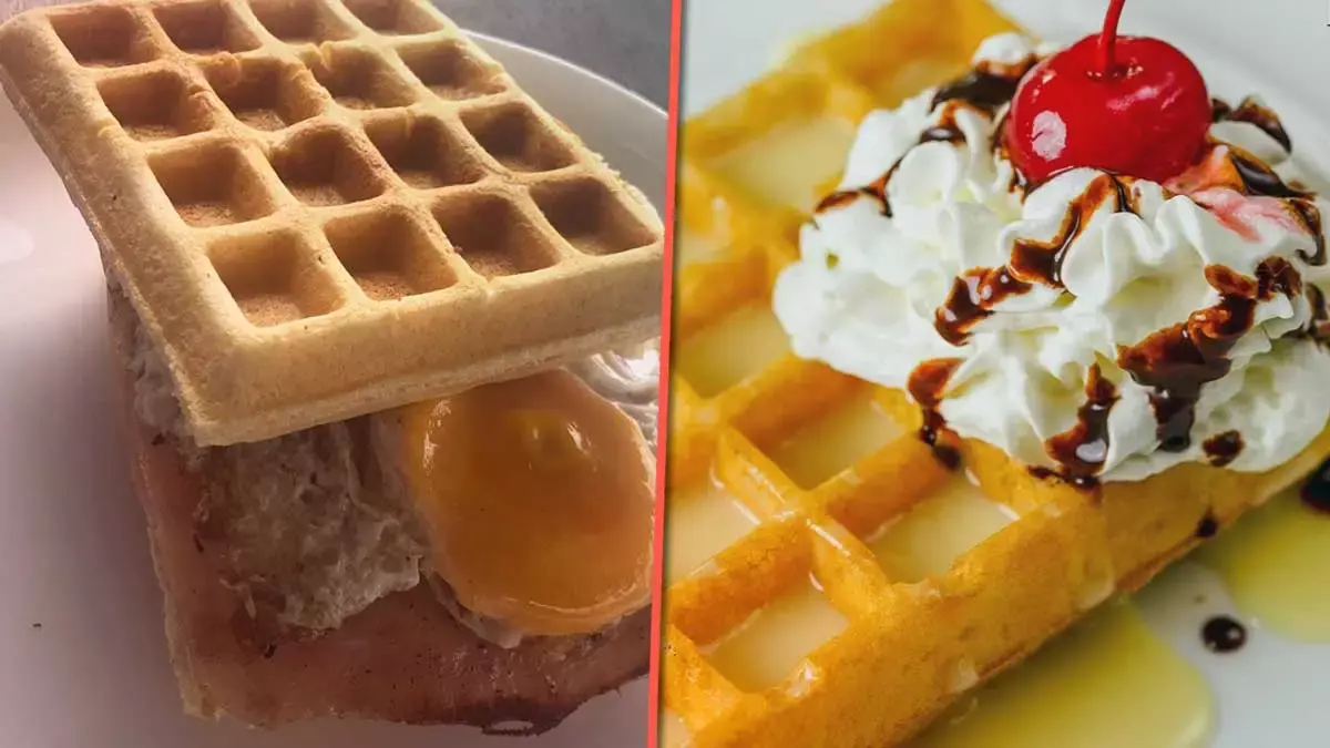Waffles en Puebla.