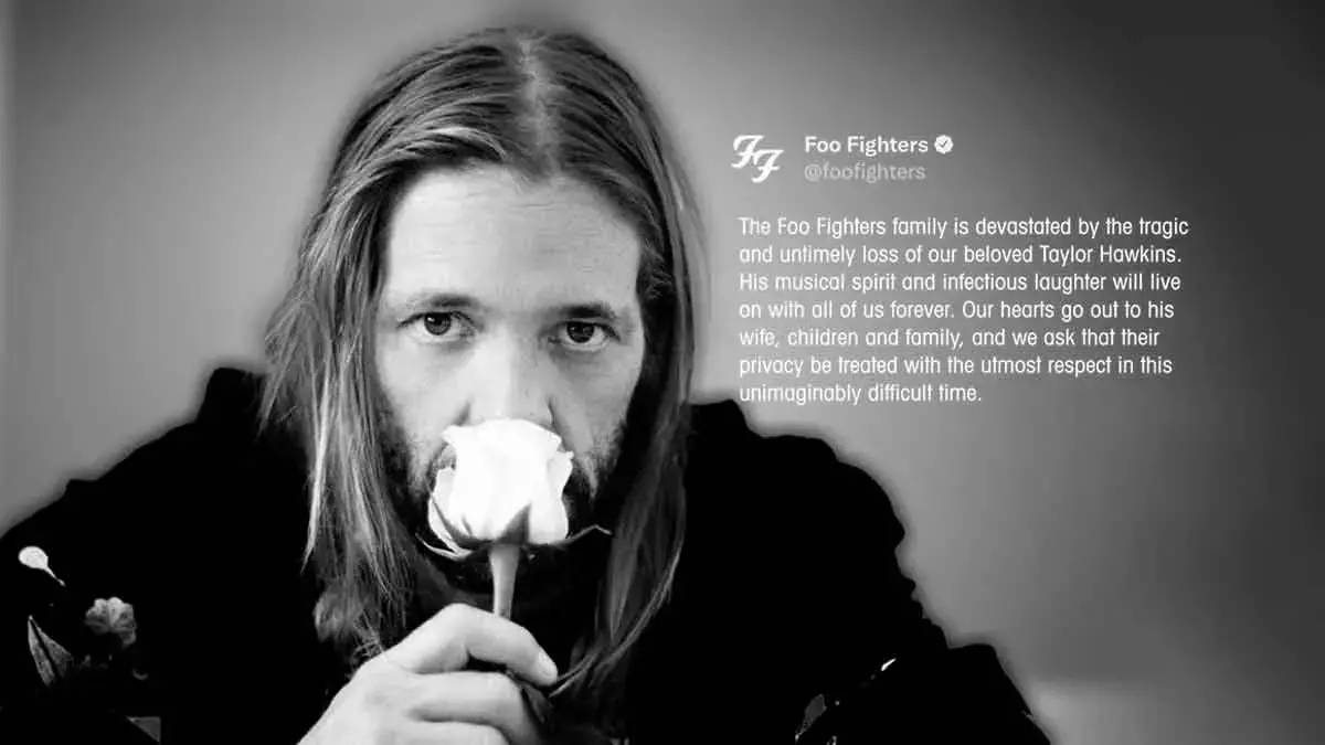 Falleció Taylor Hawkins de Foo Fighters.