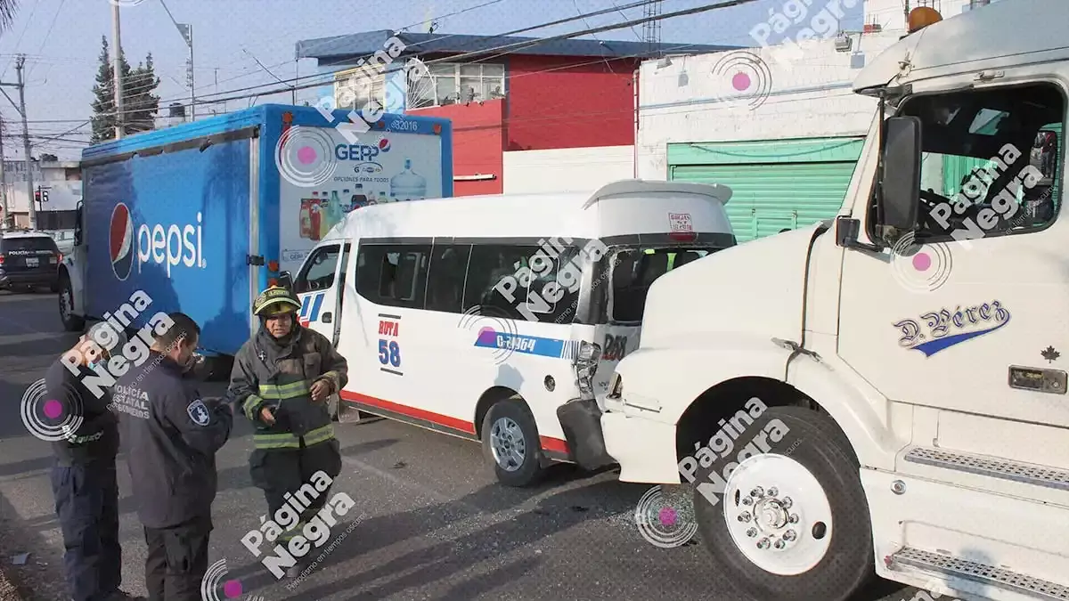 Accidente en la colonia 10 de Mayo.