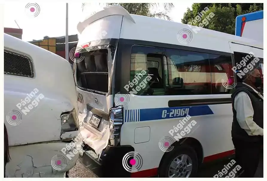 Accidente en la colonia 10 de Mayo.