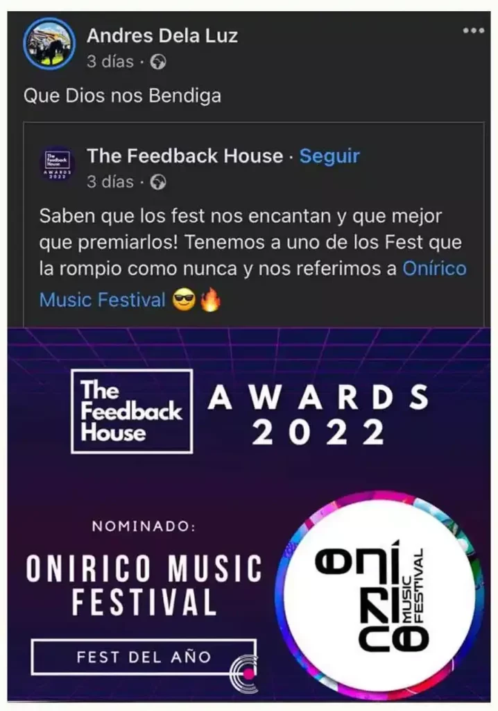Onírico Music Festival.