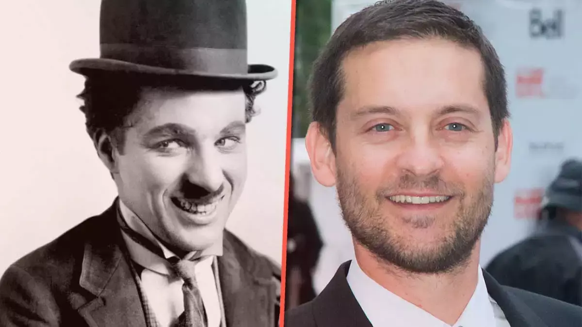 Charles Chaplin y Tobey Maguire.