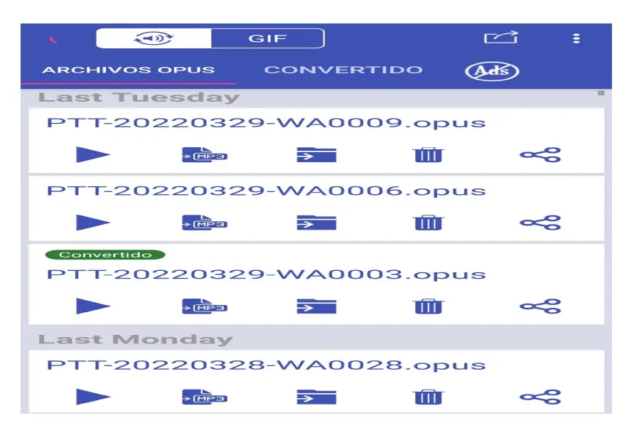 Convierte audio de whatsapp en mp3
