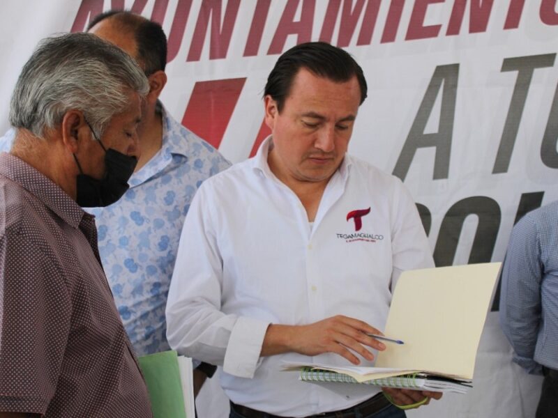 Ignacio Mier inicia obras en Tecamachalco