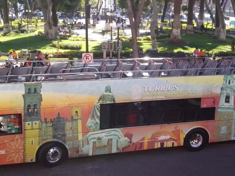 Transporte turístico en Puebla.