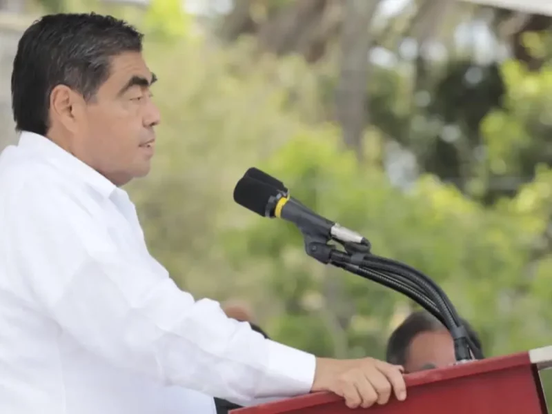 Miguel Barbosa, gobernador de Puebla.