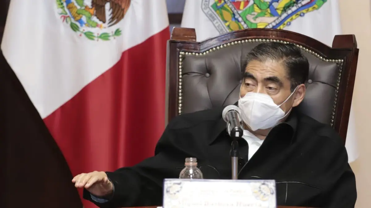 Miguel Barbosa, gobernador de Puebla.