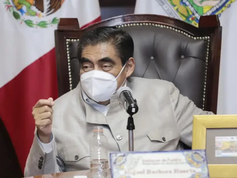 Miguel Barbosa, gobernador de Puebla.