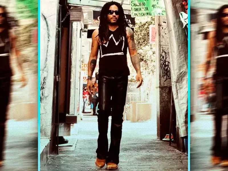 Lenny Kravitz se pase por la Ciudad de México.