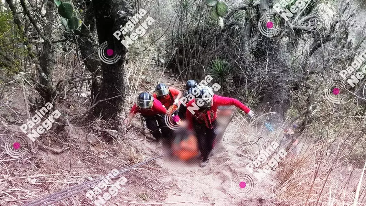 En una barranca de Acatzingo fue hallado un hombre sin vida
