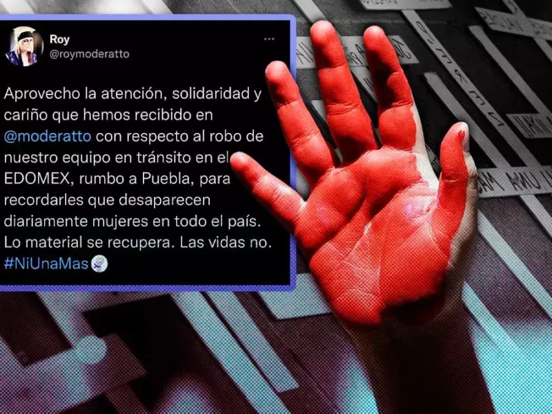 Moderatto se pronuncia contra los feminicidios en México.