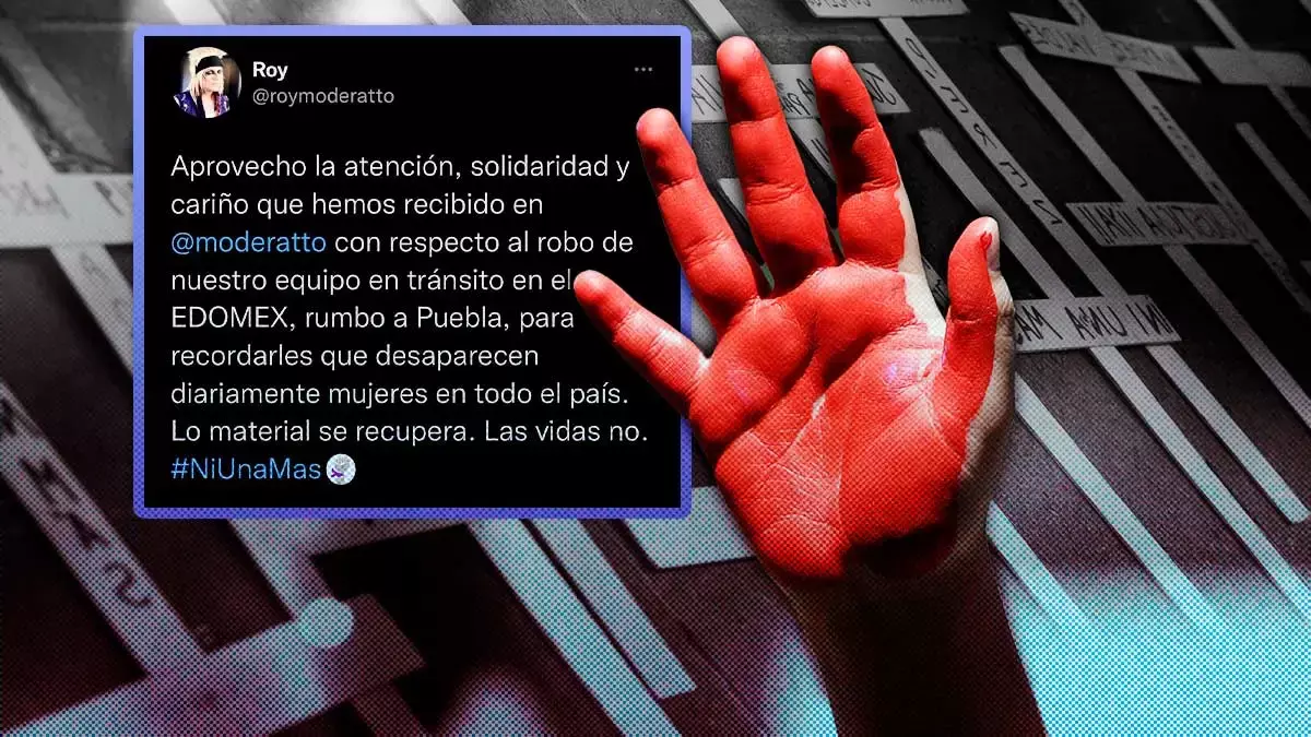 Moderatto se pronuncia contra los feminicidios en México.
