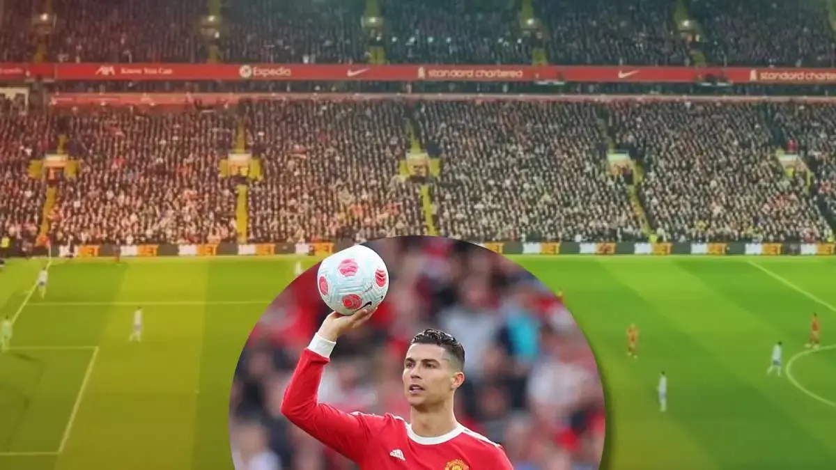 Aficionados del Liverpool consuela a Cristiano Ronaldo