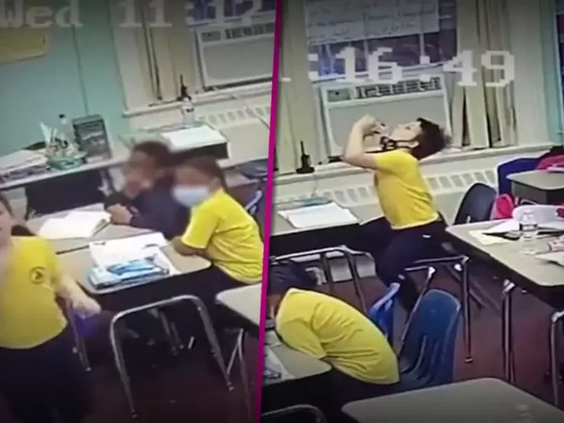 Maestra salva a niño de morir ahogado con la tapa de una botella en EU