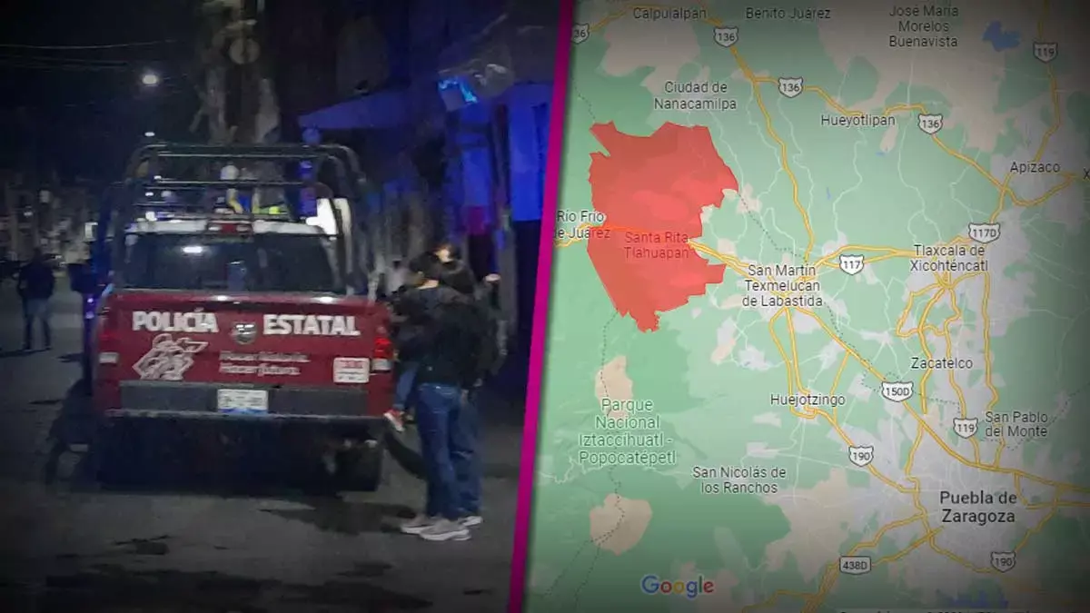 Salvan de ser linchados a dos policías de Tlahuapan.