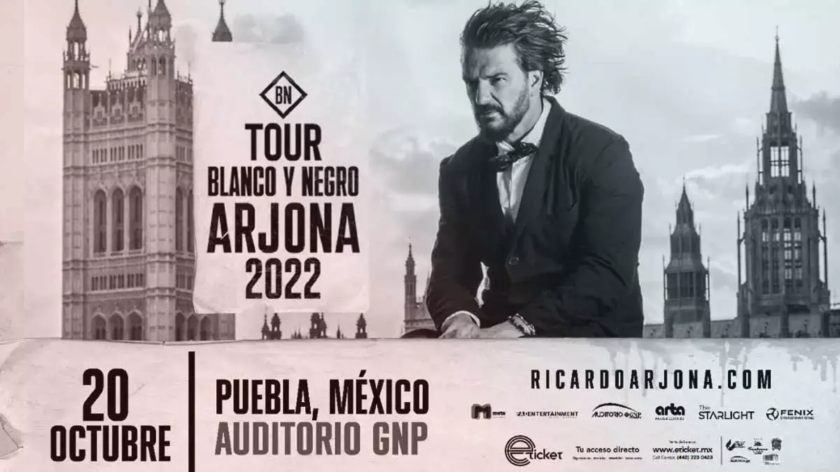 Ricardo Arjona se presentará en Puebla