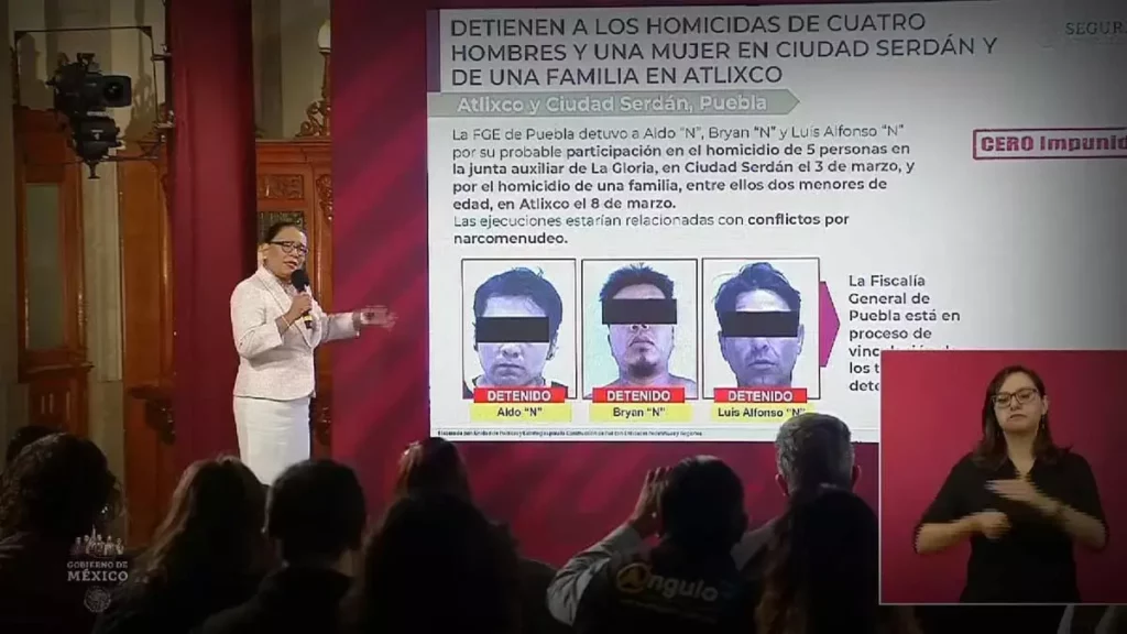 Gobierno de la República relaciona las masacres de Atlixco y Ciudad Serdán.