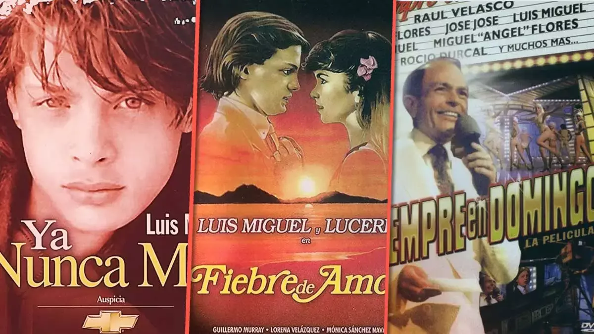 Las tres películas que protagonizó Luis Miguel