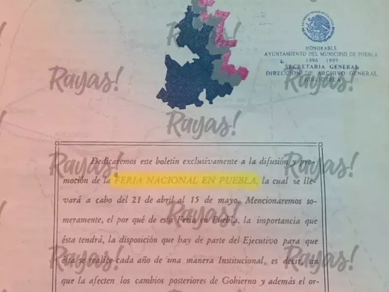 Así anunciaron el programa de la primera Feria de Puebla en 1972