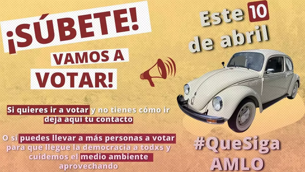 Convocan descaradamente a acarreo para la Revocación de Mandato