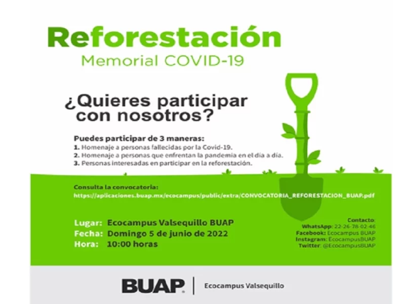 BUAP hace homenaje a universitarios y ciudadanos que fallecieron por COVID.