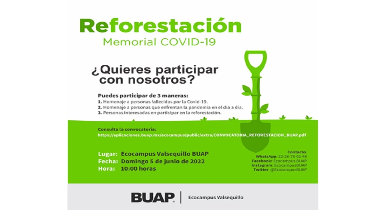 BUAP hace homenaje a universitarios y ciudadanos que fallecieron por COVID.