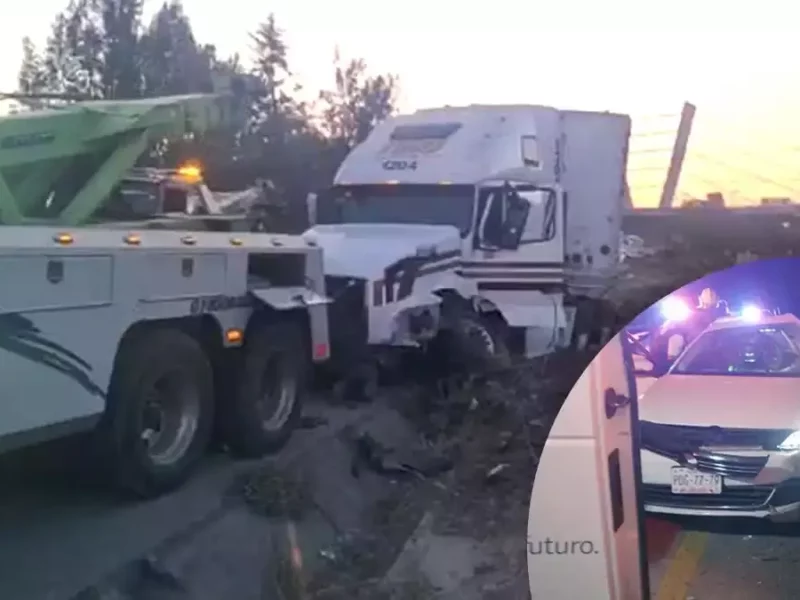 Accidente en la autopista México-Puebla.
