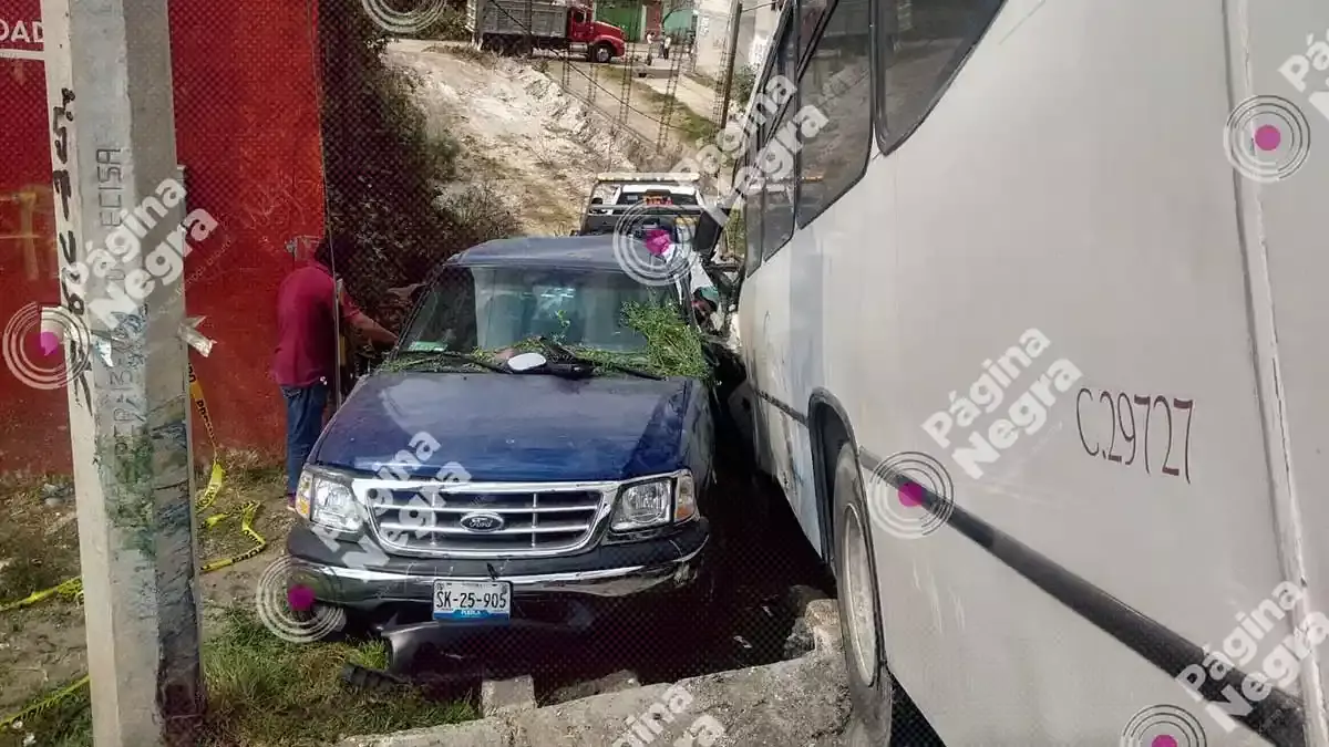 Accidente en Amozoc.