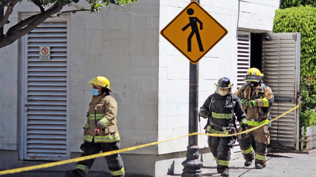 Fuga de gas en centro comercial.