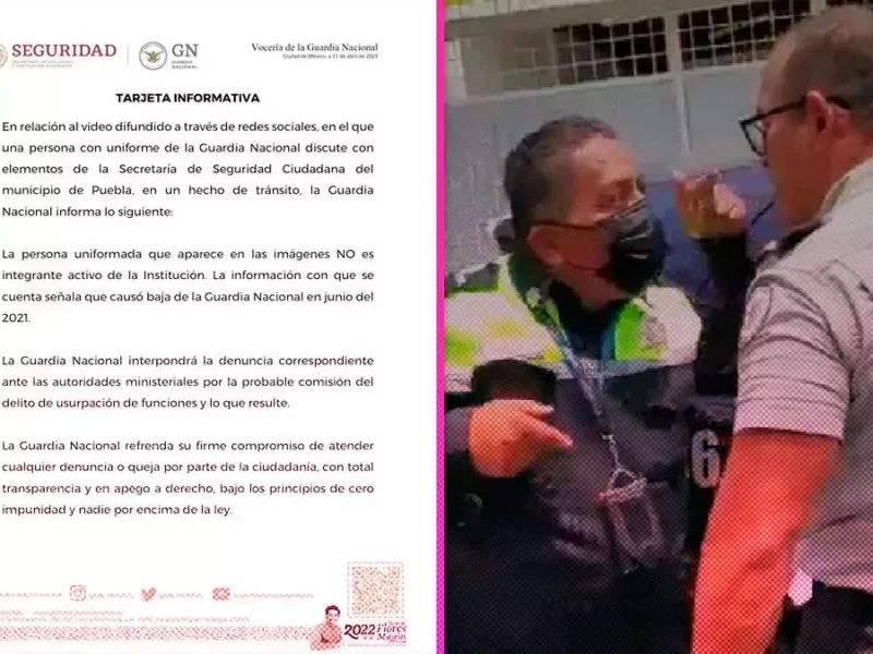 Emite comunicado Guardia Nacional tras video de Cristian Varela Parraguirre.