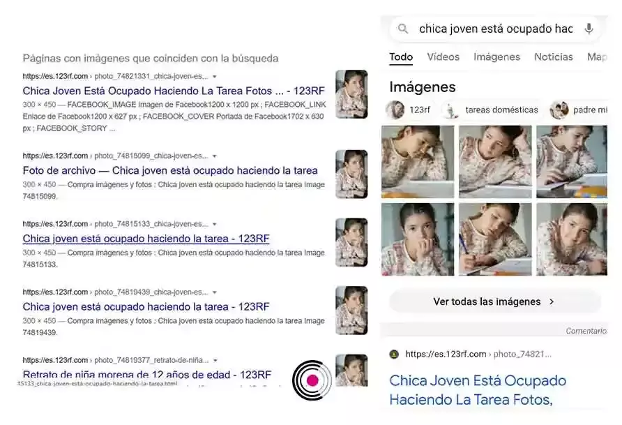 La fotografía de la niña que estuvo circulando en redes sociales se trata de una fotografía que puede ser encontrada en Google Images