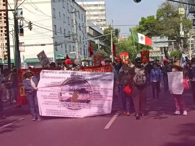 Marcha por la Reforma Eléctrica en CdMx.