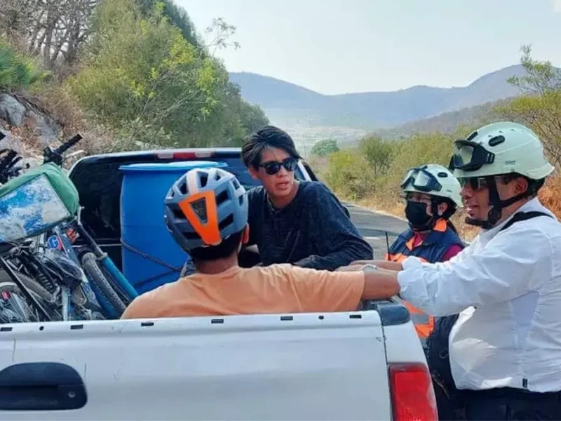 Protección Civil localiza a jóvenes extraviados.