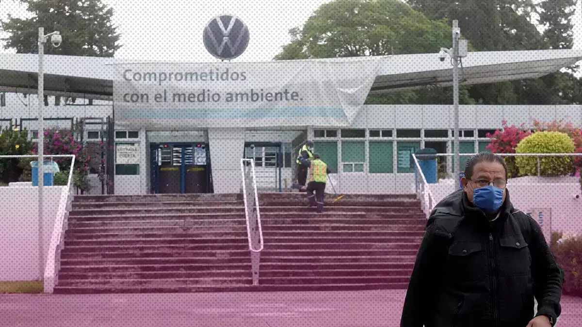 Planta armadora de autos Volkswagen.