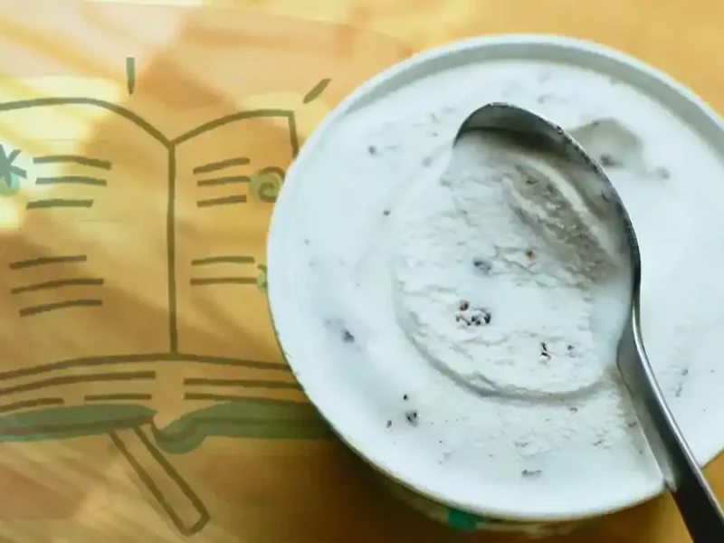 Helado casero.