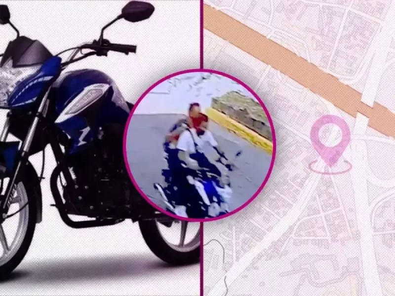Robo a repartidor de DiDi Food.