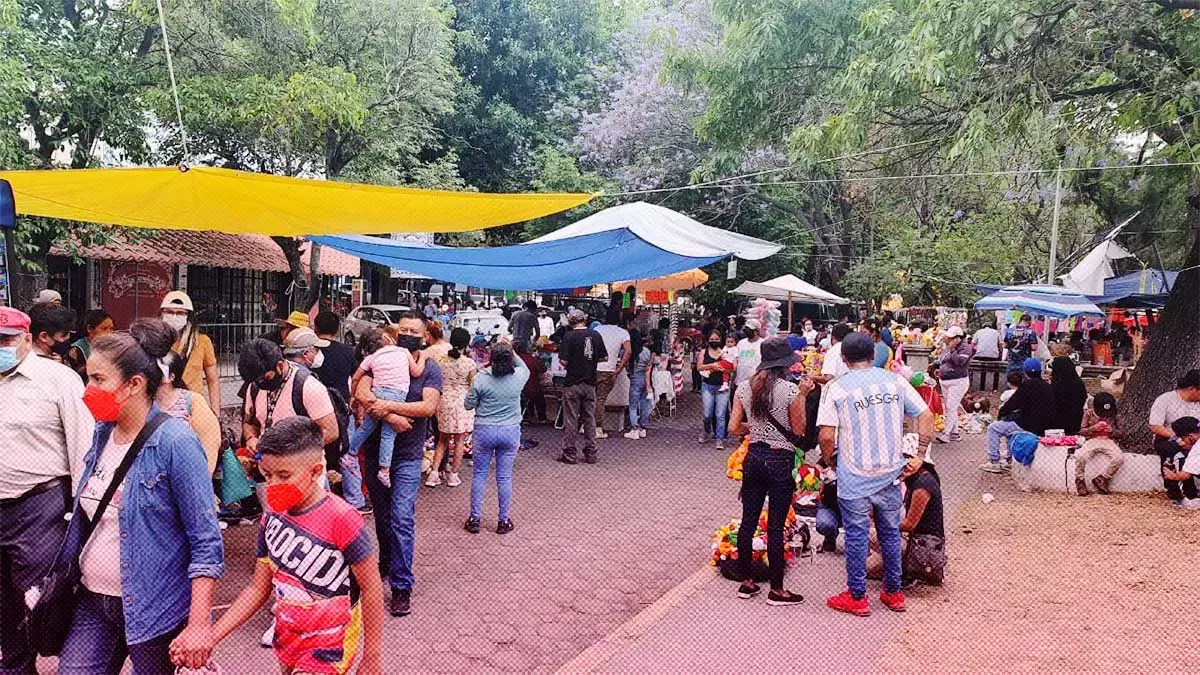 Ambulantes en la zona del Calvario.