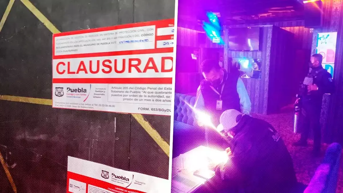 11 establecimientos en Puebla fueron clausurados por venta ilegal de bebidas alcohólicas