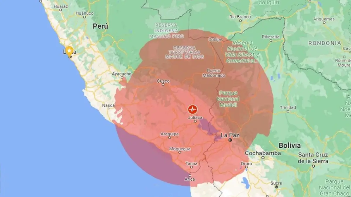 Sismo en Perú.