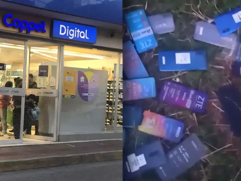 sujetos armados asaltaron una tienda Coppel en Amozoc