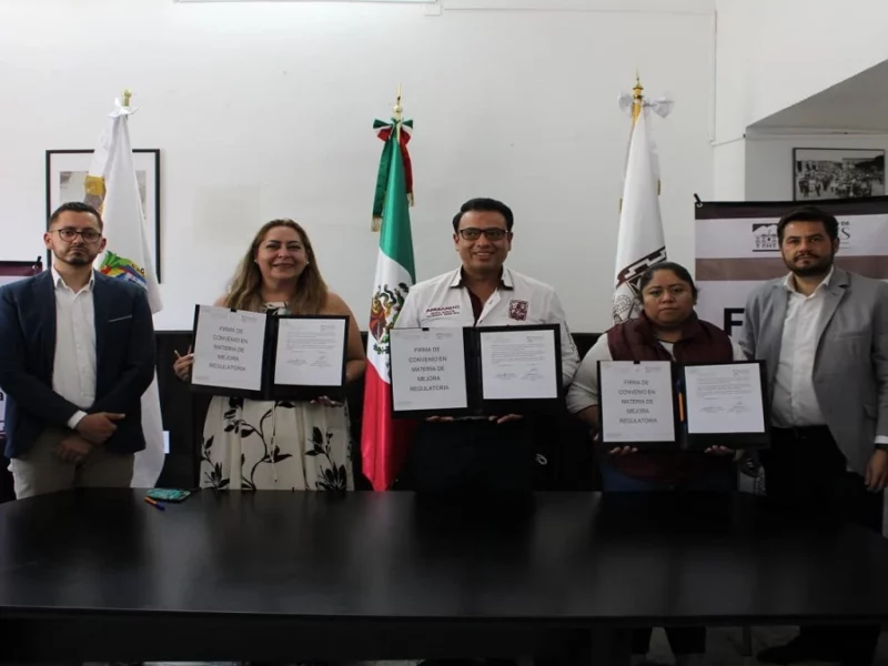 Convenio de colaboración en materia de Mejora Regulatoria con la Comisión.