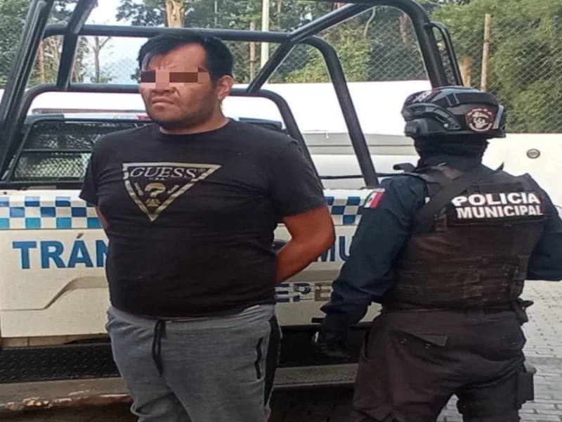 Detenido en Xicotepec.